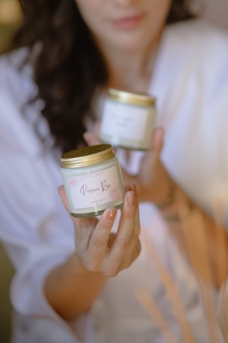 zestaw prezentowy świeczki sojowe