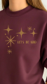 Świąteczna bluza bordowa z Twoim napisem