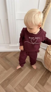 Bluza dziecięca z Twoim haftem, motyw serca