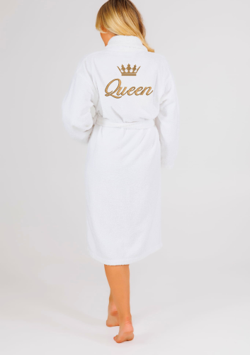 Szlafrok frotte Queen z koroną
