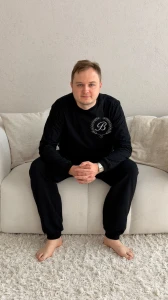 Piżama męska bawełniana z Twoim haftem, personalizowana